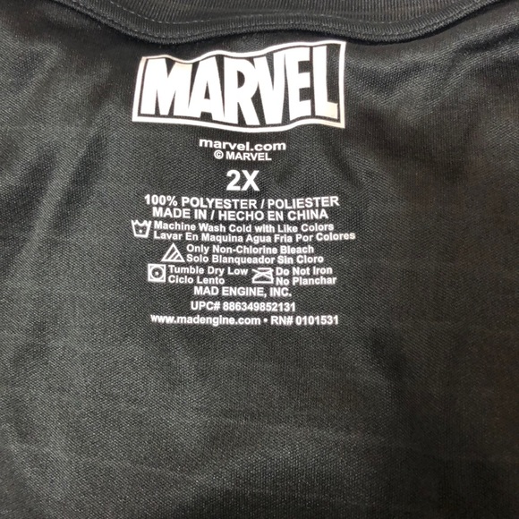 Marvel Black Short Sleeve T-Shirt with Green Boy - Picture 5 of 8